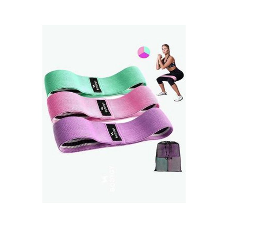Resistance Band Elastic Hip Circle Fitness Squat Resistance Buttocks Circle Yoga - silverfoxgoods